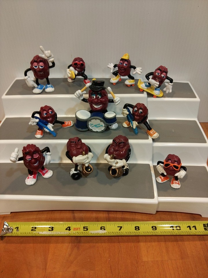 California Raisins Vintage 1980's Figures Lot Drummer Guitar Saxophone ...