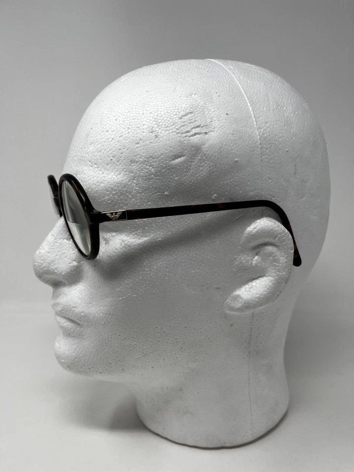 Giorgio Armani eyeglasses frames Vtg 90s Round Panto Tortoise Brown M/538 Italy - Image 3 of 4