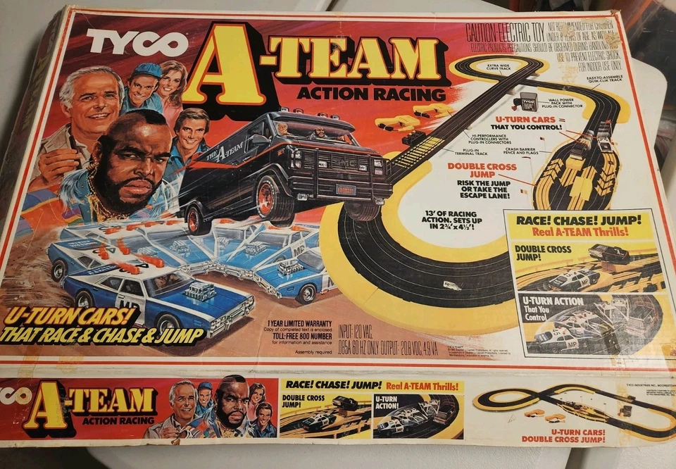 30 peças vintage 1983 Tyco The A-Team conjunto de caça-níqueis de corrida de ação Leia a descrição  - Imagem 2 de 4