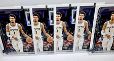 Victor Wembanyama 2025-26 Topps Flagship Basketball #195 5-Card Lot Spurs
