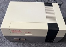 Nintendo NES Console With Controller and all wires