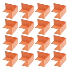 16pcs Inside Waterproof Corner Shower Polyethylene Seamless Orange