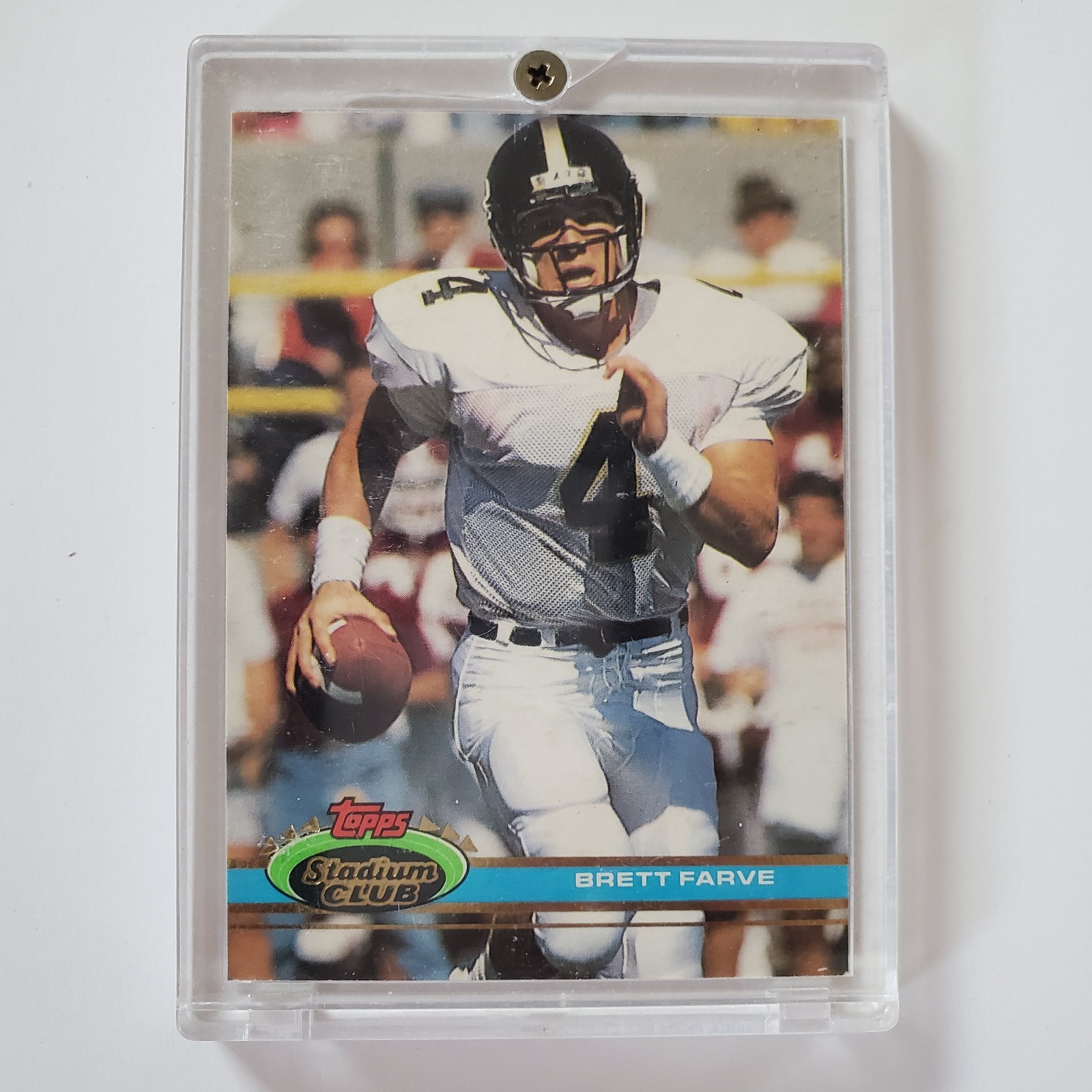 Brett Favre Rookie Card Topps Stadium Club 1991 Atlanta Falcons #94