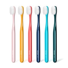 Extra Soft Manual Toothbrush Pack, 6 Count, Deep Cleaning Flossing Toothbrush...