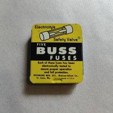 Vintage Cooper - Bussman Buss Fuses AGC-20 formerly 3AG 5 pack tin