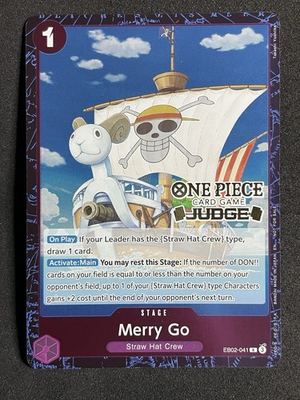 #ad Merry Go Judge Pack Vol. 7 Foil Stamped One Piece Promo Card EB02 041 White $4.99