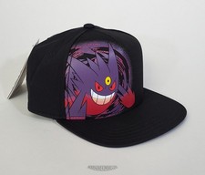 🚦Pokemon Mega Gengar Gorra/Sombrero de Béisbol Bill Plano - ¡NUEVO!