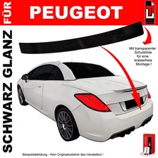 Lackschutzfolie Ladekantenschutz für Peugeot 308 Cabrio 2009-2015 Schwarz glanz
