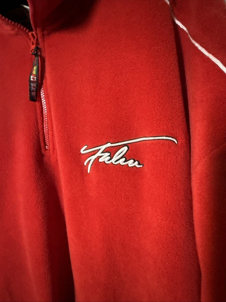 Vintage FUBU Red Fleece Top Mens Size 3XL Pullover Jacket Sweater - Image 2 of 4
