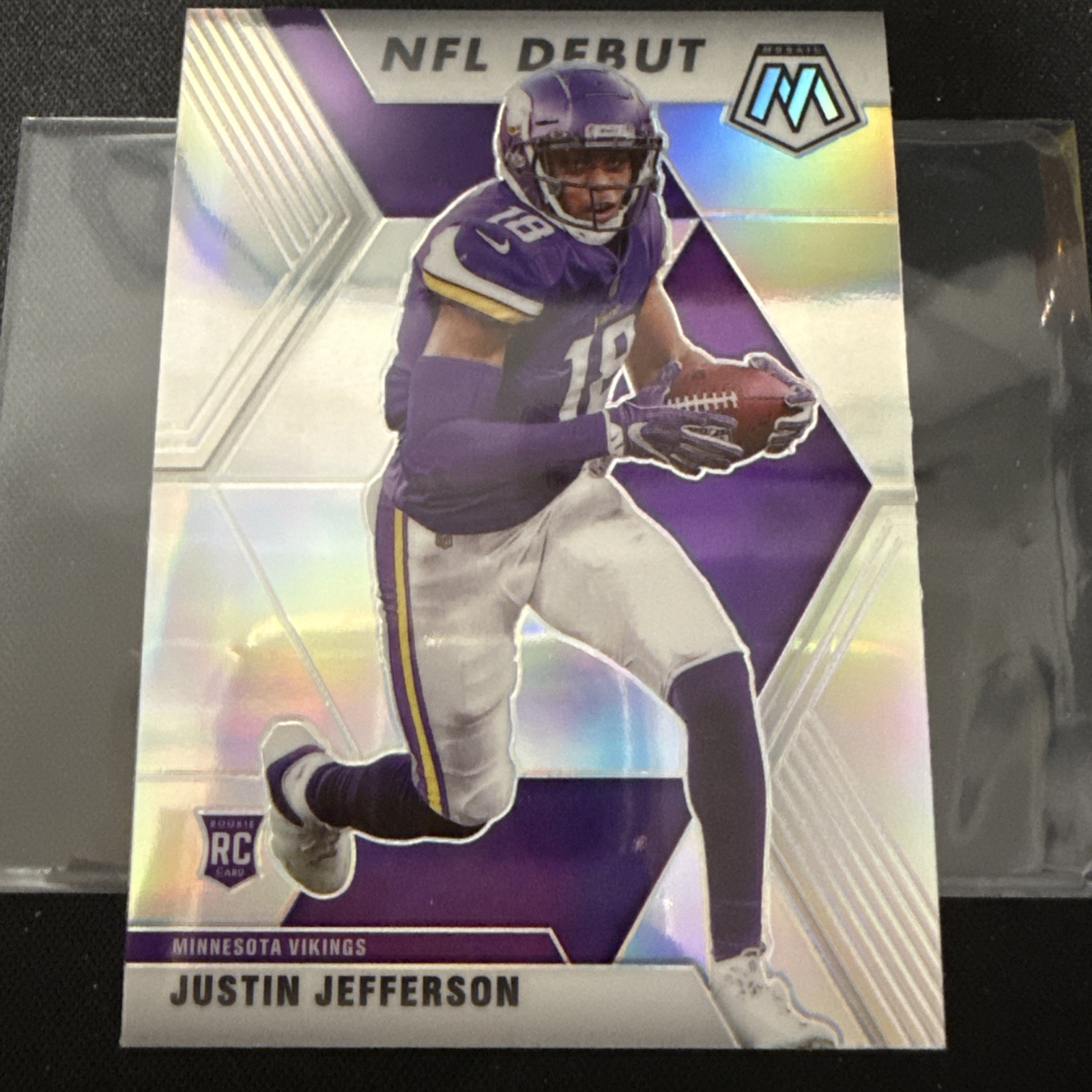 2020 Panini Mosaic #270 Justin Jefferson RC Silver Prizm NFL Debut | NFL Vikings