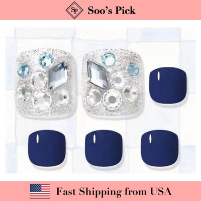 DASHING DIVA Magic Press Premium Pedi-Midnight Dazzle (   US Seller)