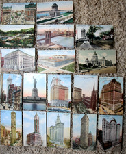  Pocztówki vintage lata 20. Nowy Jork 