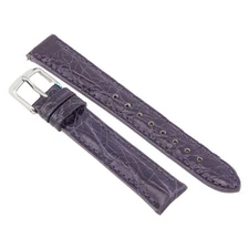 Michele Violet Purple Crocodile Watch Strap 16mm  MS16AA510535 MS16AA510535