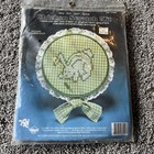 Vintage Valiant Crafts Chichek Scratch hoop embroidery kit "Le Rabbit" Gingham — photo 1