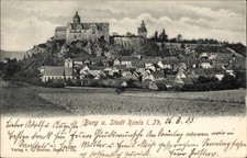 Ak Ranis in Thüringen, Gesamtansicht, Burg - 11254203