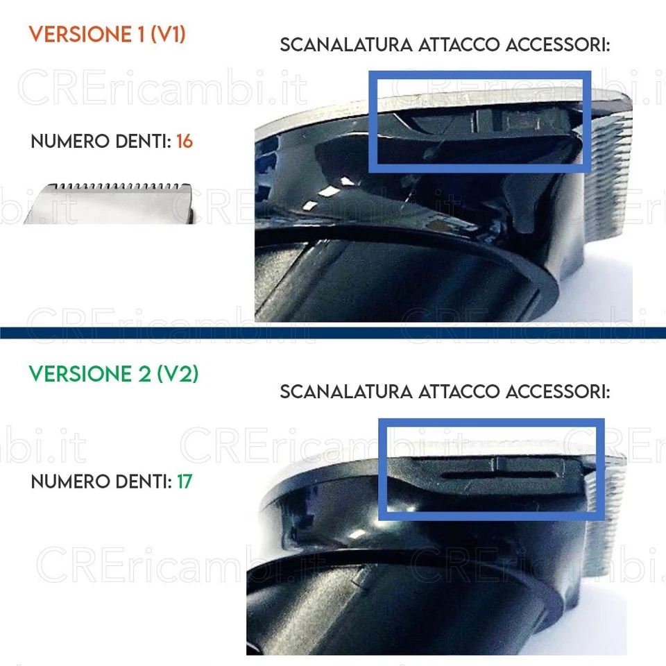 BRAUN Pettini (V2) 1-2-3 mm Rasoio Elettrico 5513 5514 5515 5517 5541 5544 - Immagine 4 di 4