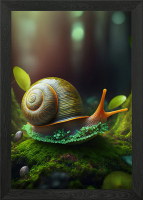 Schnecke Tier Gerahmtes Wandbild Poster Leinwanddruck Bild