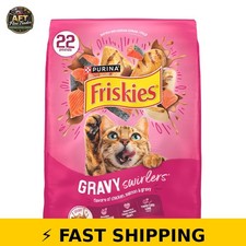 Friskies Gravy Swirlers Dry Cat Food 22 lb - Chicken & Salmon 2.09 per gallon