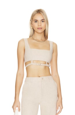 NWT  Lovers & Friends Cinzia Bra Top in Beige Neutral Size XS Retail $138
