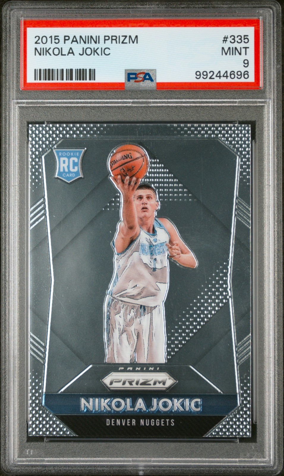 2015-16 Panini Prizm #335 Nikola Jokic RC Rookie Card  Nuggets  PSA 9  MINT