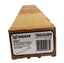 Moen YB0424BN Align 24" Modern Towel Bar Brushed Nickel