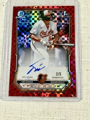 2026 Bowman Chrome 1st Victor Figueroa Red X-Fractor Auto /5 Orioles