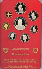 SWITZERLAND 8-COIN PROOF SET 1987 GEM FROSTED CAMEO IN CASE NICE