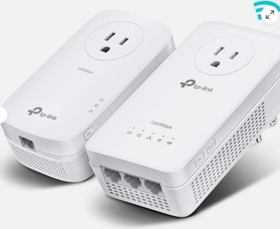 TP-Link TL-WPA8631P KIT Passthrough Powerline Wi-Fi Extender AV1300 AC1200