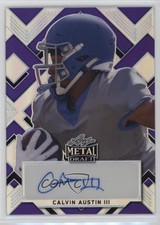 2022 Leaf Metal Draft Portrait Purple Prismatic 7/25 Calvin Austin III Auto 7xr