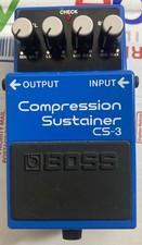 Pedal de efectos para guitarra BOSS CS-3 Compression Sustainer FX - ¡PROBADO Y FUNCIONANDO!