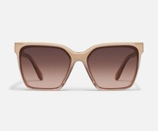 Quay Australia LEVEL UP Sunglasses Chamomile Frame / Dark Fawn Lens New Color