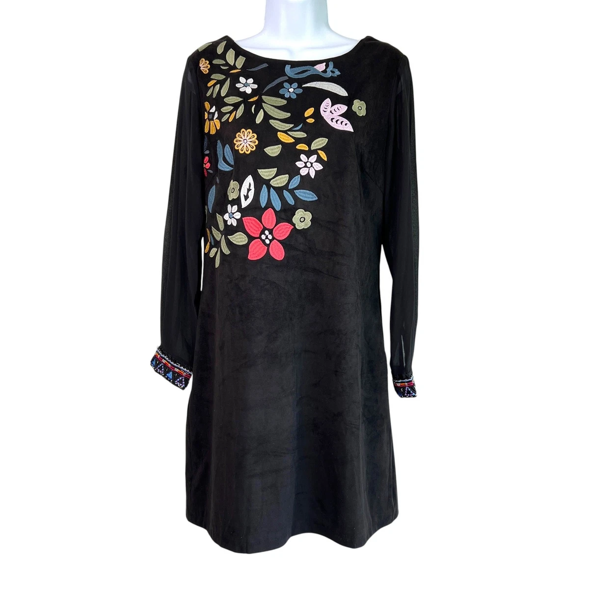 Embroidered Black Dresses for Women for sale | eBay