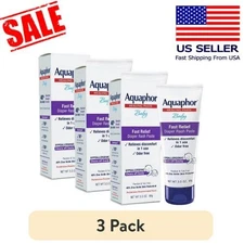 Aquaphor Baby Diaper Rash Paste, 40% Zinc Oxide, New.  3.5oz (Pack of 3)