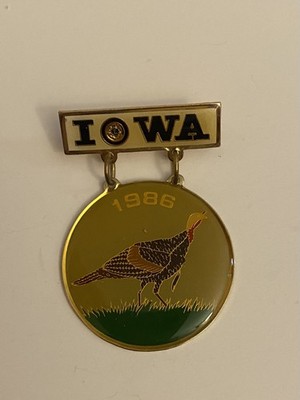 Lions Club Iowa 1986 Lapel Pin P16