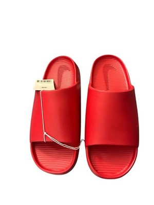 Nike Calm Slides Rubber Logo Red Men s 8 Women s 9 New No box