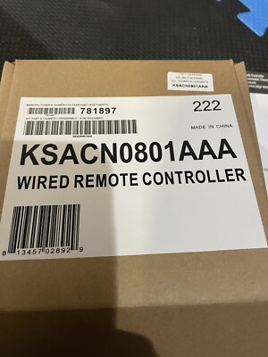 Carrier KSACN0801AAA 7 Day Programmable Thermostat Wired Remote Controller.
