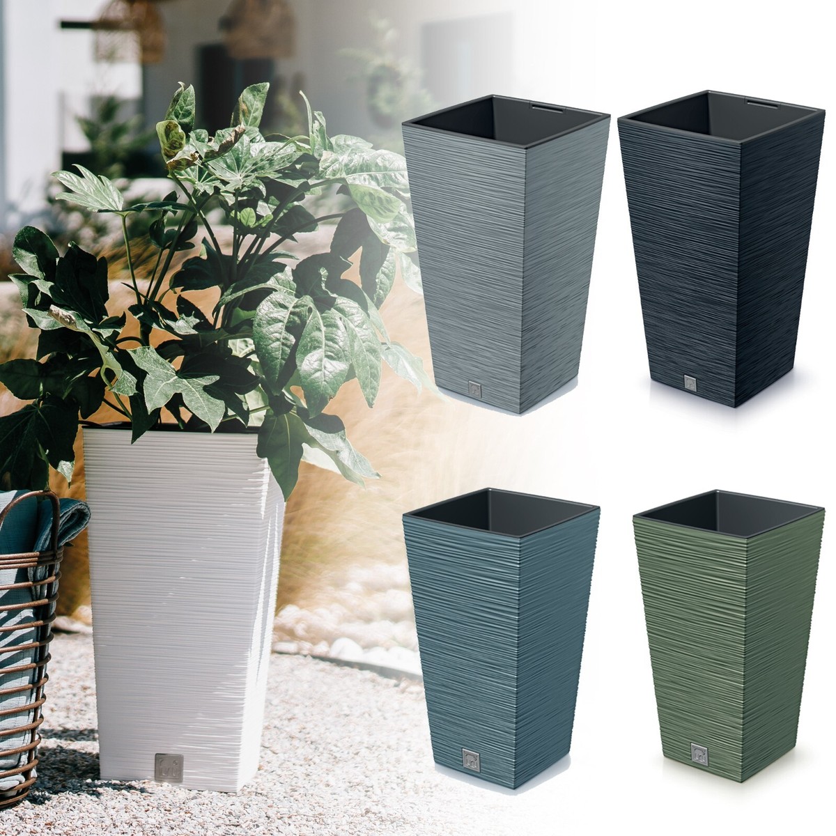 flower planters box H Potter Williamsburg Window Box 30 Inch Flower Planter Garden Gift