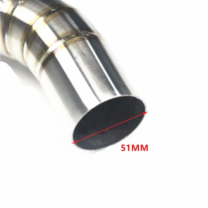 Conexión de enlace de tubo medio de escape de motocicleta para Honda CBR500R CB500F CB500X Foto 2 de 4