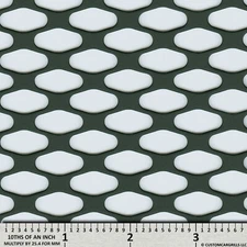 CCG UNIVERSAL 16" x 48" PERFORATED GT GRILL MESH SHEET POWDER COAT FLAT BLACK