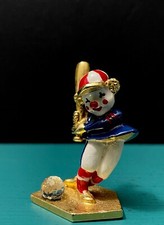 Spoontiques Pewter Gold Clown Baseball Bat Hat Crystal Ball Miniature Figurine