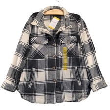Member's Mark Women's Plaid Shacket Medium Multi Cozy Relaxed Fit W/Tags