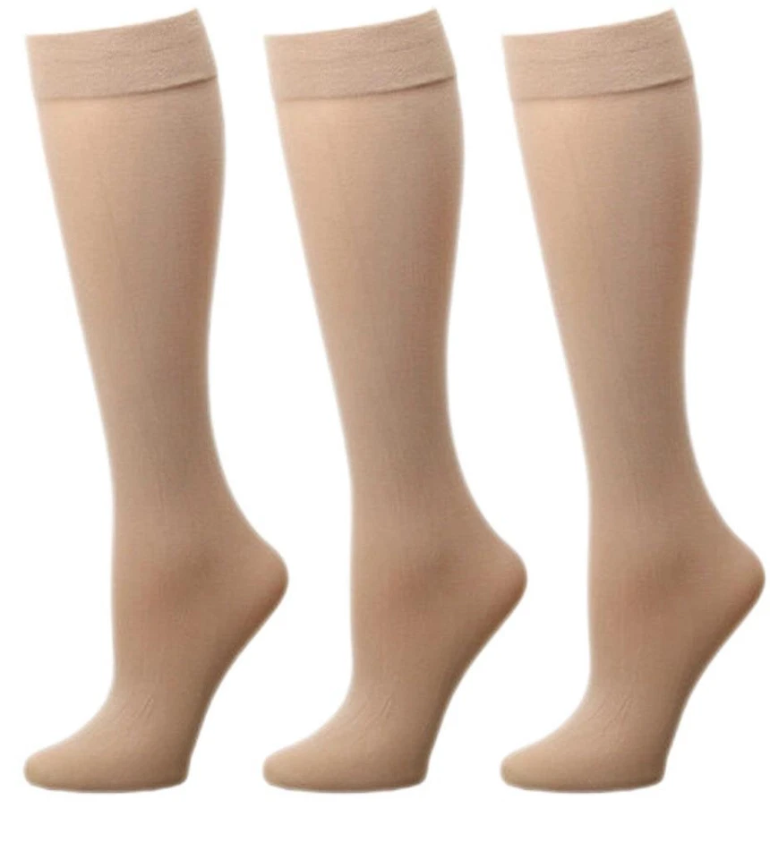 3-12 Pairs Women Trouser socks stretchy Knee High Soft Thin Material size 9-11 - Image 2 of 4