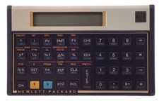 HEWLETT PACKARD HP 12C Financial Calculator w/ Case  Manual Tested