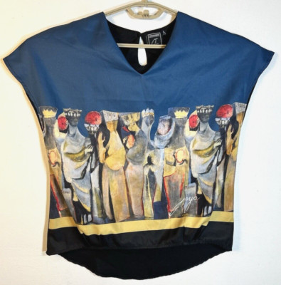 Freeway Art by Jose Joya Size Large Art to Wear Graphic Top