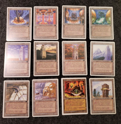 Magic The Gathering: Tron Lands, Set Of 12 Urza's Lands Chronicles NM  (DS3D1A3)