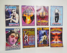 8 Concert Poster 2001 CT NY Camden Philly Electric Factory Art Signed/No. 12x18