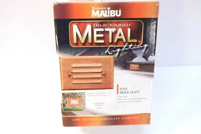Malibu CL905K Metal Lighting 7 Watt Copper Half Brick Light Brand New
