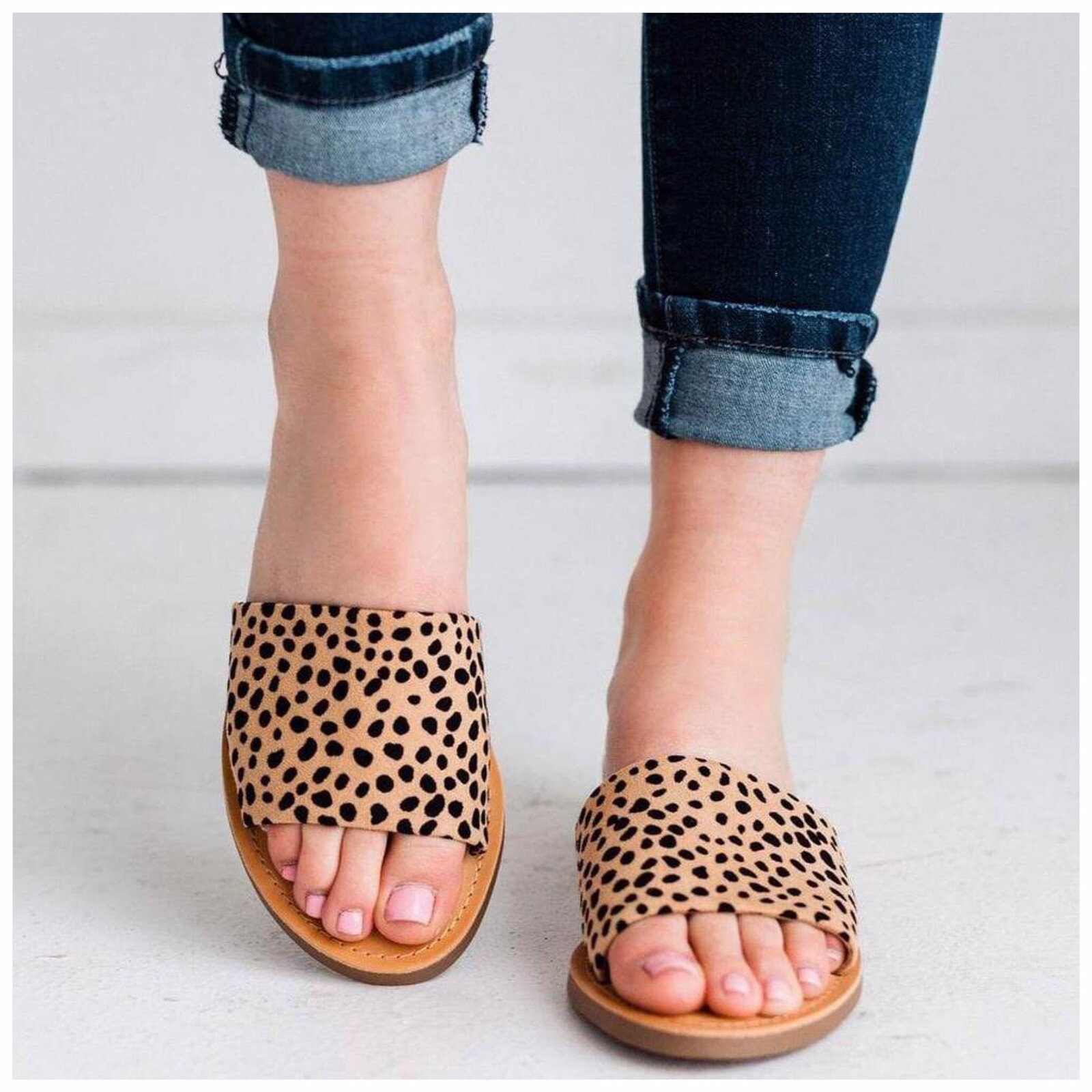 cheetah sandals