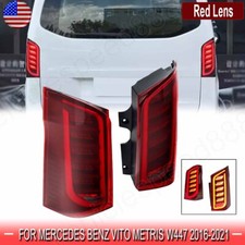 1 Pair Red LED Tail Lights For Mercedes Benz VITO viano Metris W447 2016-2021 US