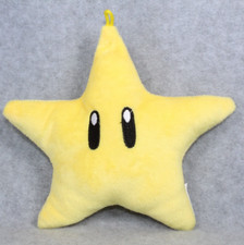 Nintendo Super Mario Super Star Soft Plush 6 Yellow Stuffed
